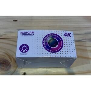 SKONYON 1080p Webcam with Ring Light and Microphone NPC9795